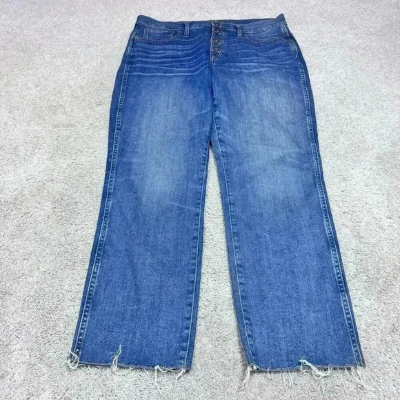 J.Crew Jeans Vintage Straight Blue 4 Button Fly Pockets Women’s Size 30 - Picture 5 of 13